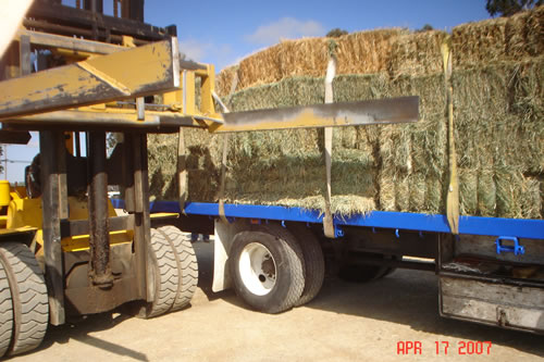 Hay bale handling equipment by HMI